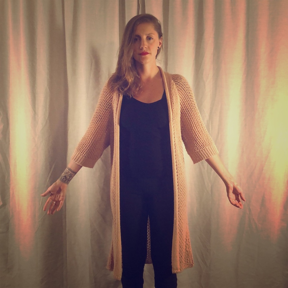 Pink knit cardigan - Picture 2 of 5
